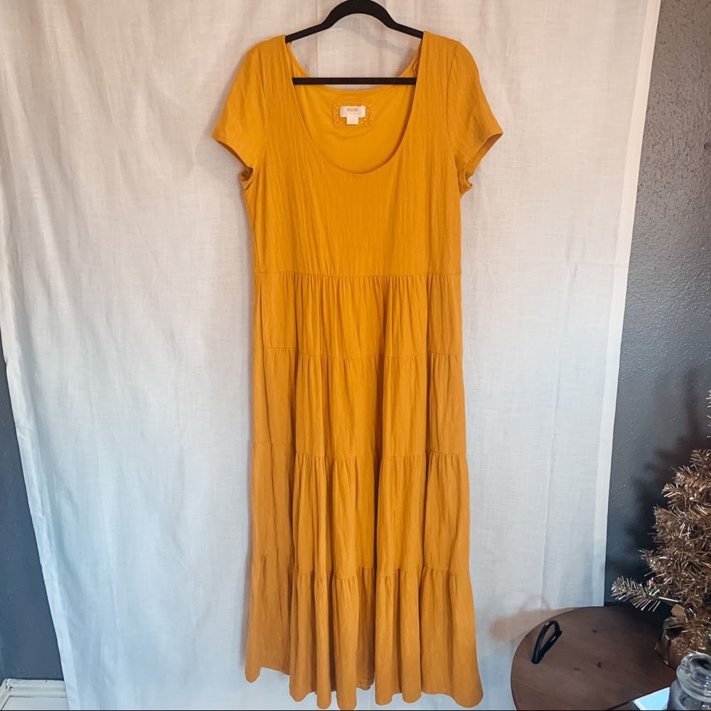 Anthropologie Gillian Tiered Maxi Dress